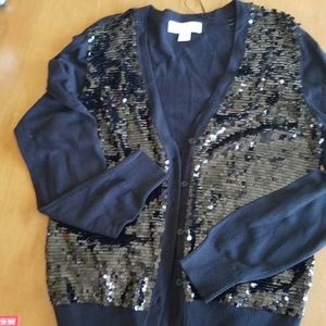 Michael Kors sequin black sweater